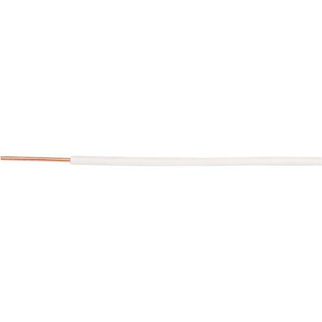 Installationskabel H05V-U (DY) 0,5 weiß /100m/