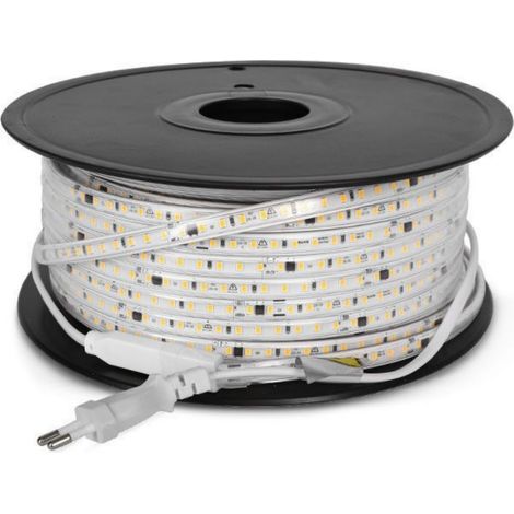 Striscia LED a bobina da 50 m IP65 12 W/metro 4000 K 25000 ore SECOM