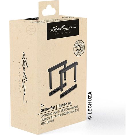 LECHUZA® Ersatzteil 2 Griffe-Sets für CUBICO 30/40/50 CUBE 30/40/50 CUBICO ALTO TRIO 30/40 & CANTO 80 wide (1/2)