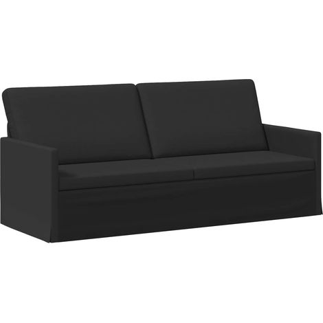 Sofá de 3 plazas Negro 190 x 81 x 82 cm Tela vidaXL (1/5)