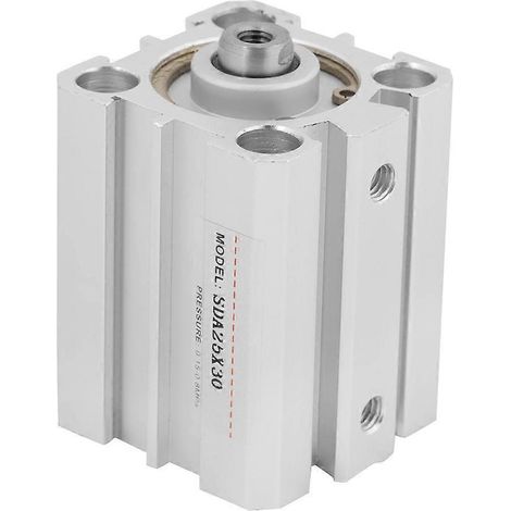 1 Stück SDA 25x30 Kompakter pneumatischer Doppelhubzylinder aus Aluminium