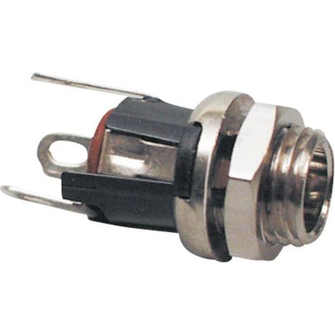 TRU COMPONENTS  Niedervolt-Steckverbinder Buchse, Einbau vertikal  5.5 mm 2.5 mm 1 St.