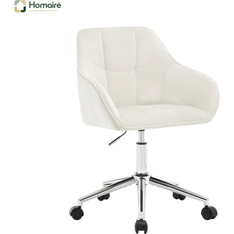 Cremefarbener Metallstuhl mit Armlehnen 40 x 56 x 90 cm HOMAIRE (1/5)