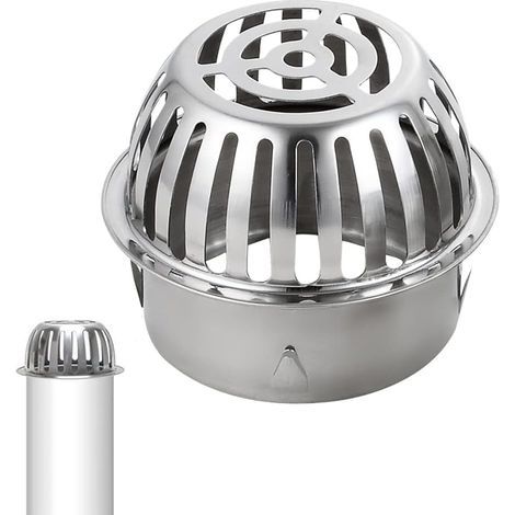 100 mm Filtres de Gouttière en 304 Ø Acier Inoxydable Protection de gouttière Empêcher tuyaux de toit, feuilles, pollution de mousse Aide à un Drainage Facile (1/5)