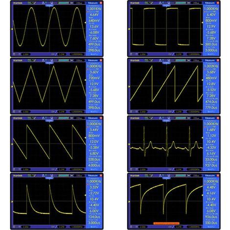 KLVGTIFS PU - DDS FG-200 Générateur de signaux de fonction ,Compteur de fréquence 0,01 Hz - 500 kHz Module de source de signal Sinus + carré + forme d'onde en dents de scie (1/4)