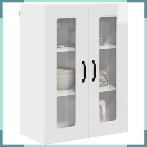 884738 Armoire de cuisine Kalmar Blanc brillant 60 x 31 x 80 cm (1/5)
