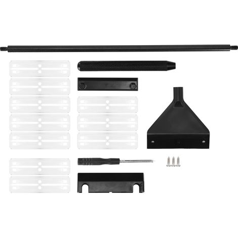 Grattoir à algues pour aquarium en alliage d'aluminium et verre, avec manche détachable de 40 cm et 10 lames (1/5)