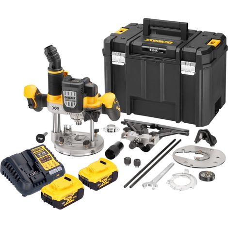 DeWalt DCW 620 P2T Segatrice verticale a batteria 18 V 12 mm Brushless + 2 batterie 5,0 Ah + caricabatterie + TSTAK