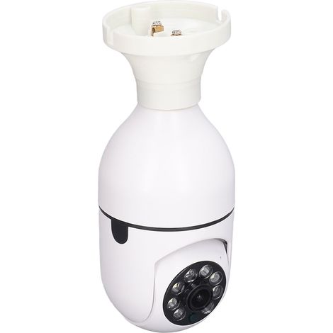 Caméra de surveillance extérieure 3MP sans fil Wi-Fi avec télécommande, boîtier E27, étanchéité IP67, petit moniteur (1/5)