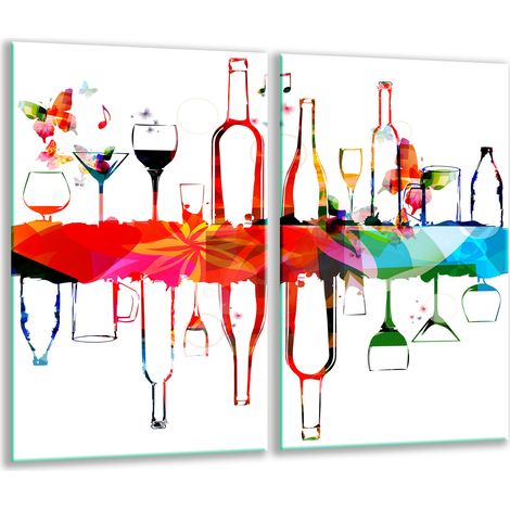 Tagliere in vetro 2x 30x52 per vino (1/5)