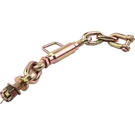 Stabilisateur de chaîne univers DVPARTS pour attelage 3 points, chaîne anti-lactation, 11,75" à 13,5", réf. 159-350. Compatible avec les tracteurs compacts de 15 à 40 CV. (1/5)