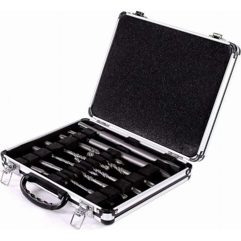 Bosch – Coffret de 11 forets SDS Plus-3 pour marteaux burineurs – Acier hautement allié – Pour béton, briques, pierre dure – 2608579916