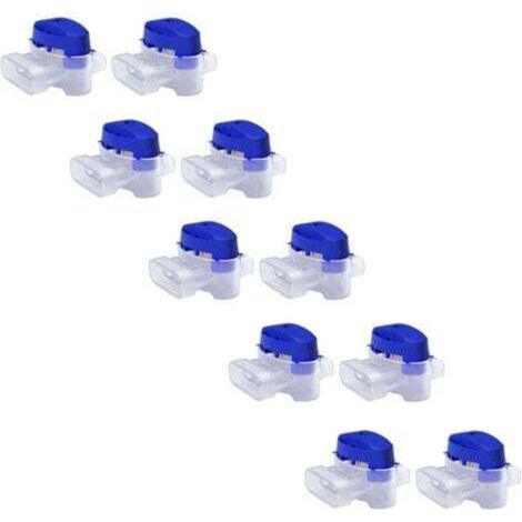 Set di 10 connettori per cavi per robot tagliaerba - 10 raccordi riempiti di gel per prolungare o riparare cavi elettrici a bassa tensione su tagliaerba automatici - Impermeabili, sicuri, non richiedo
