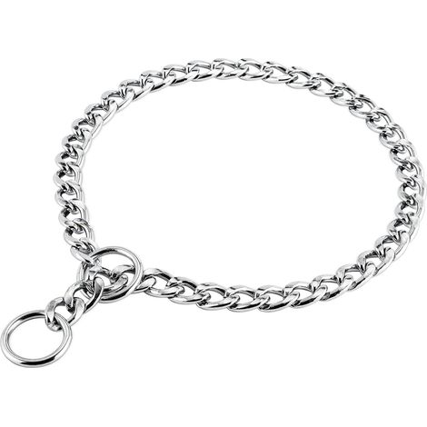 Collar de perro de hierro sólido, cadena de Metal, Collar de entrenamiento ajustable para perro grande, mascota L (1/5)