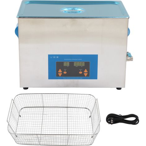 Nettoyeur Ultrasonique Acier Inoxydable avec Chauffage 40KHz 27L 500W Prise AU 220-240V Machine de Nettoyage à Ultrasons (1/5)