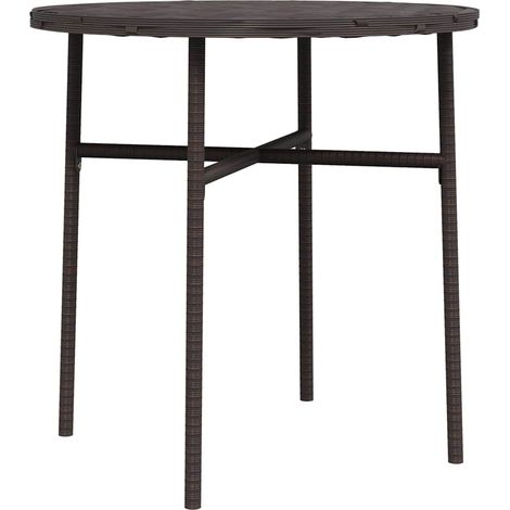 Maison Exclusive - Beistelltisch Braun 45 cm Poly Rattan (1/5)