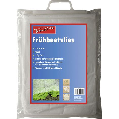 TrendLine Frühbeetvlies Gartenvlies Vlies weiß wasser- und lichtdurchlässig (1/3)