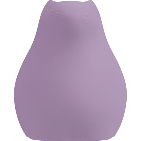 Bouillotte en silicone en forme de chat, mignonne et idéale pour l'hiver, la maison, les voyages, le bureau et les fêtes (violette). (1/5)