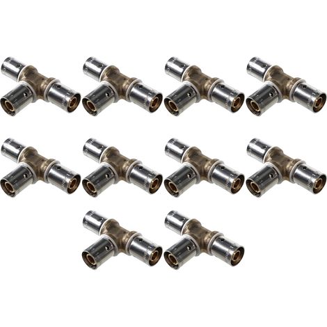 Lot de 10 raccords Té PER à sertir égal Ø12x1,1 - IBP Bänninger (1/3)