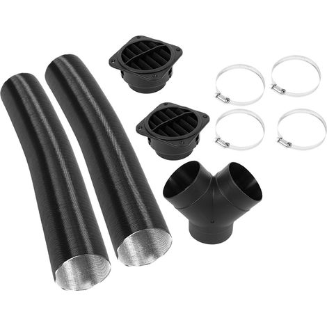 Tuyau de chauffage diesel 75mm pour voiture, conduit d'air chaud, sortie de ventilation, kit complet 102114340000 (1/5)