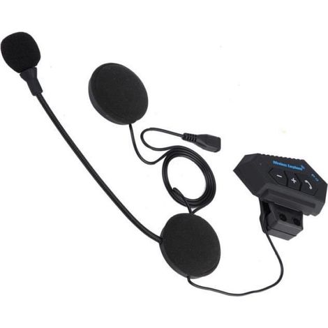Casque écouteur BT pour casque de moto supportant les appels mains libres (1/4)