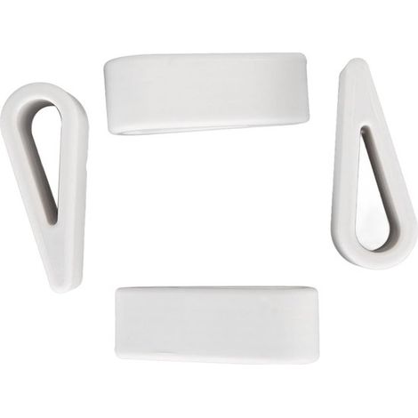 Supporto per laptop, staffa rialzata con dissipazione del calore, base autoadesiva, 4 pezzi, nero (1/5)
