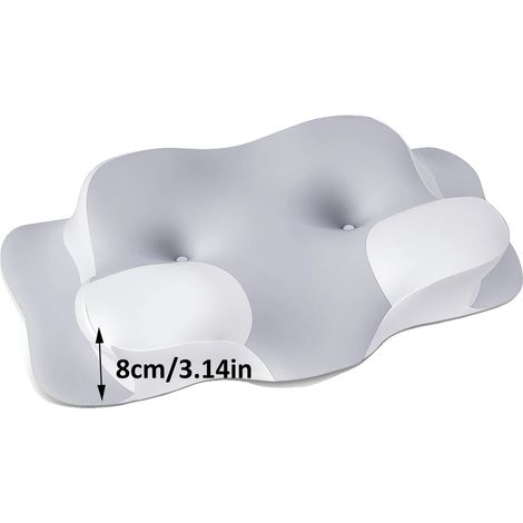Almohada cervical ergonómica con funda refrescante de seda helada, 1 unidad. (1/2)