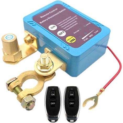 Interrupteur coupe-circuit automatique 12 V 240 A avec déconnexion à distance de la batterie (1/4)