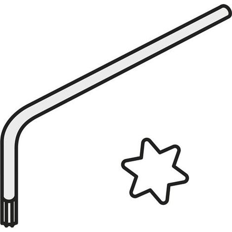 Torx-Winkelschlüssel ISO LK T25P Bruttogewicht 9,7g PRAMET (1/2)