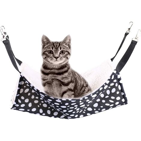 Hammock Pour Animaux - 51 X 35 Cm - Tissu Oxford Et Doublure En Laine - Pour Cage Ou Chaise - Convient Aux Lapins, Furets, Cobayes, Souris Et Chatons - 1 Ou 2 Pièces (1/5)