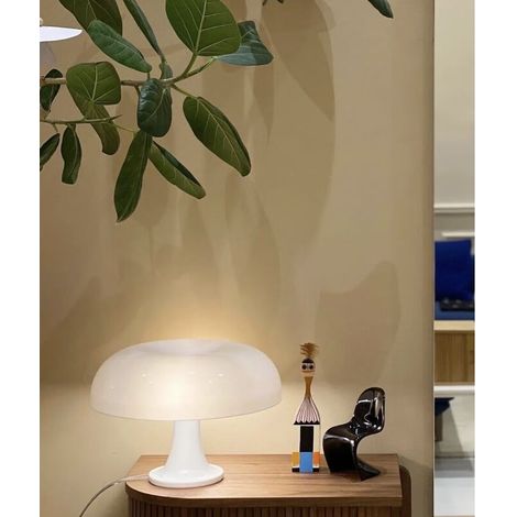 mushroom table lamp Polycarbonate table lamp White, 4 free LED light sources (1/4)