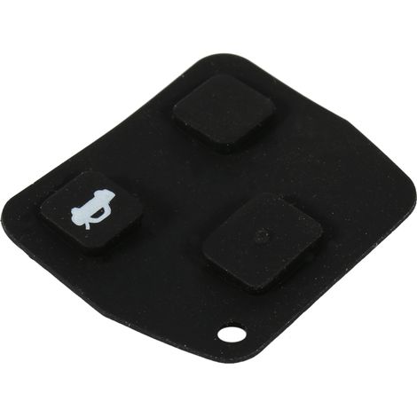 Touche caoutchouc pour boîtier de clé auto 3 boutons Toyota Avensis Corolla Lexus Rav4 (1/5)