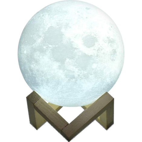 Lampe Lune avec télécommande, 3D - 16 couleurs (1/4)
