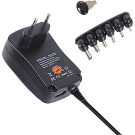Adaptateur universel d\'alimentation 30W CA - CC 3V - 4.5V - 6V - 7.5V - 9V - 12V réglable (1/3)