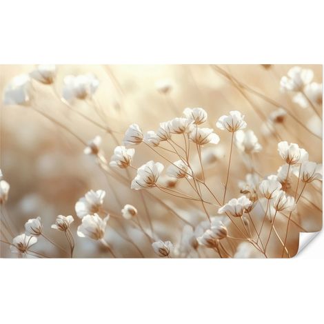 Carta da Parati Selvaggio - Fiori - Bianco 500x300 cm (1/5)