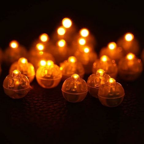 100 Pcs/lot Ronde LED Boule Lampes Papier Lanterne Ballon Fête De Mariage Fête d'anniversaire Festival Lumières Décoratives Multipul Couleur Choix(4)