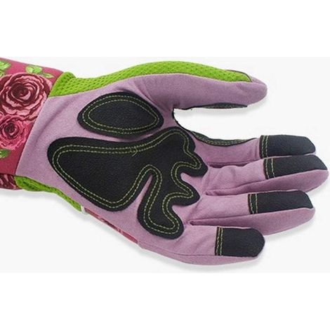 Guantes de jardinería,guantes de jardinería largos resistentes a las espinas para podar rosales (hombre) (color: negro y rojo,talla: talla única)