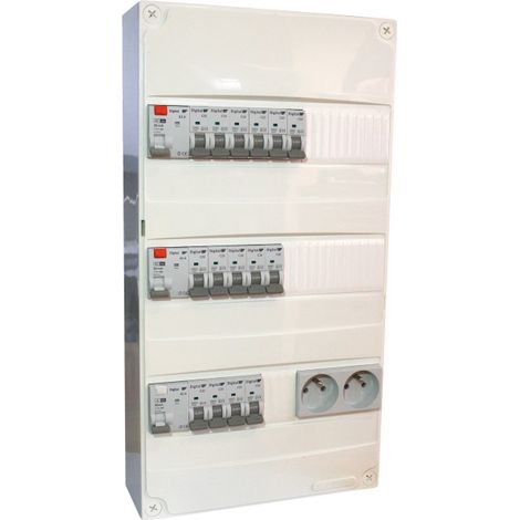 Coffret TAMC avec chauffage T3-T4 – Tableau équipé apparent – Intensité 16A – Tension 230V – 31634 – Digital Electric