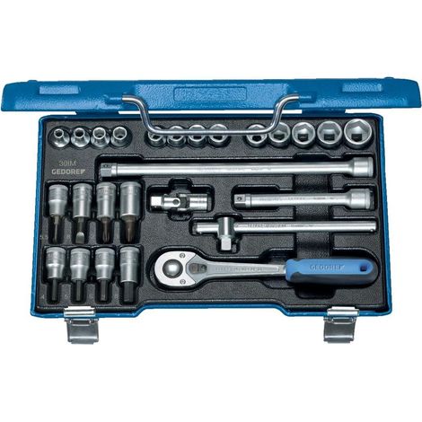 GEDORE Steckschlüssel-Set 3/8" 26-tlg 6-kant IN-IS-PH 30 IMU-10 6229740