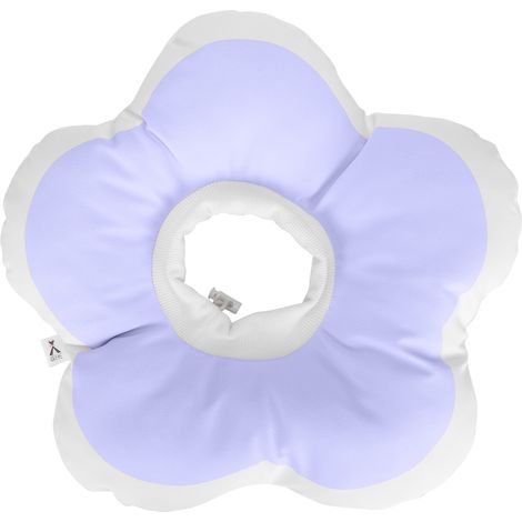 Collier De Récupération Pour Chat - Design Fleur Moyenne Violet - Imperméable Et Réglable - Accessoire De Protection Anti-Léchage - 1 Pièce (1/5)