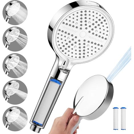 Shower Head with 6 Adjustable Spray Modes, Shower Head (1/5)
