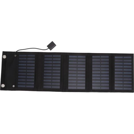 Sac photovoltaïque pliable en silicium monocristallin 5.5V 25W pour ordinateurs portables, batteries de voiture, chariots, camping-cars et bateaux (1/5)