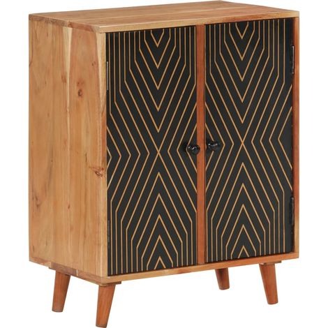 Sideboard 60x35x74 cm Massivholz Akazie