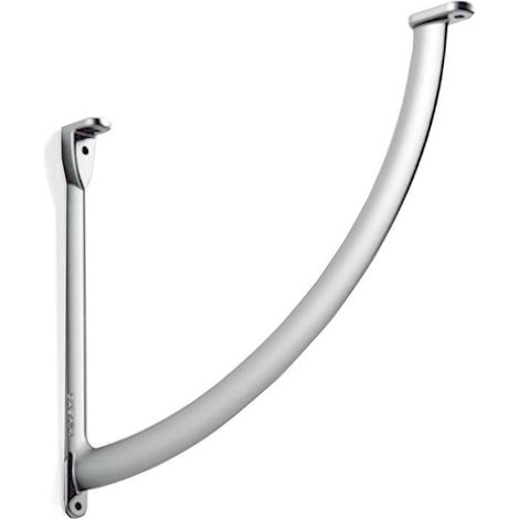 SOPORTE ESTANTE ZAMAK MODELO GIANO ACABADO GRIS, NEGRO (1/2)