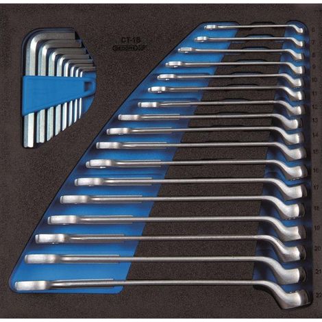 Jeu de clés mixtes Gedore 1 B + tournevis décalé dans le module Check-Tool 25 pcs. (1/3)
