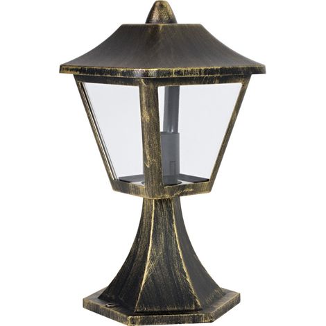 Ledvance Endura Classic Tradition Alu Lampioncino da Esterno, Nero e Oro (1/3)