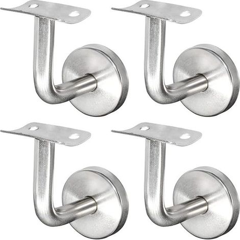 Treppengeländerhalterungen aus Edelstahl 304, Holzgeländer, silber (4 Stück) (1/4)