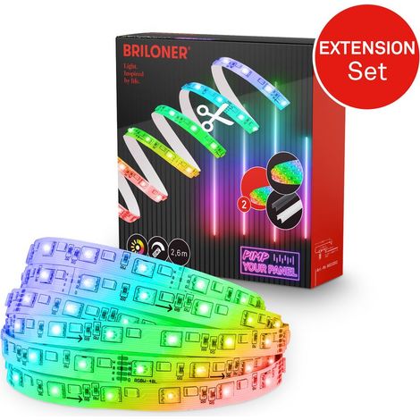 Pimp your Panel Erweiterungsset LED Stripe RGB Leiste Wohnzimmer Zubehör Paneele