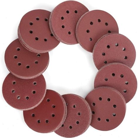 Papier abrasif 10 trous 125 mm grain 400 pour ponceuse excentrique