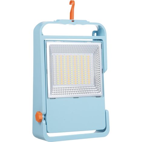 Projecteur de camping-car solaire extérieur haute luminosité 180LED pour caravane camping-car avec batteries 4 1500mAh 5 modes d'éclairage Télécommande à intensité variable en continu Panneau amovibl (1/5)